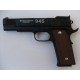 WE M945 full fém GBB airsoft pisztoly fekete márkajelzés nélkül